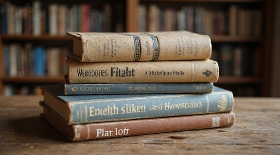 Stare i nowe książki o żywieniu, symbolizujące mity i fakty.