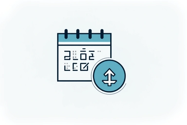 Kalendarz z zaznaczoną datą i ikoną aktualizacji, symbolizujący zmiany w polityce.