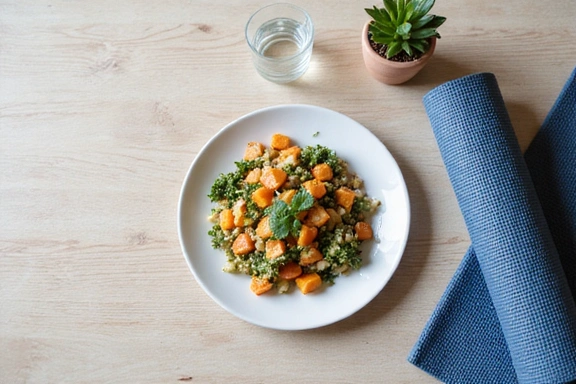 Zdjęcie przedstawiające zrównoważoną dietę i aktywność fizyczną